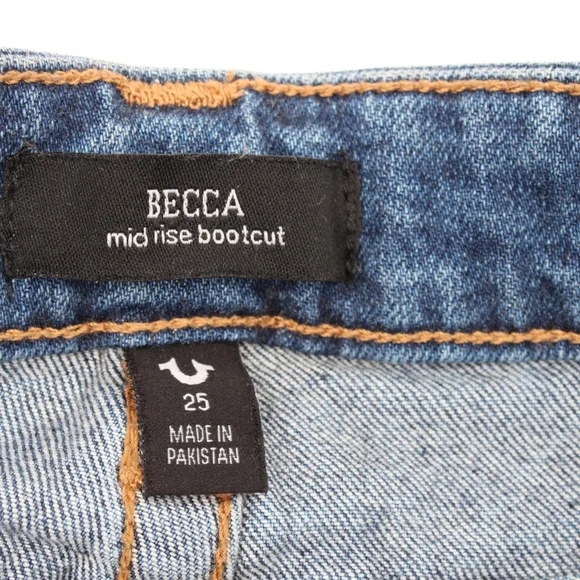 True Religion Women’s “Becca” Mid-Rise Bootcut Jeans – Size 25 - Picture 5 of 12